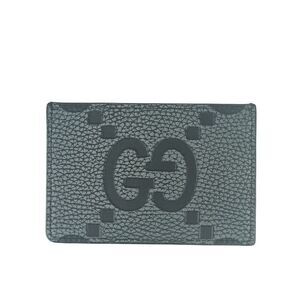 Gucci Card Case Business Card Holder Maxi Gauthenticity Card Case 812681 Gray